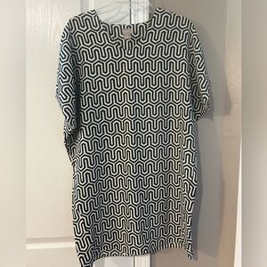 Chico’s Wedge Tunic/dress Geometric Print Size 0 (4) NWOT